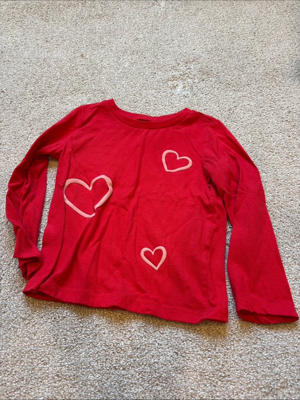 Carter's Red Long-Sleeve Heart Tee
